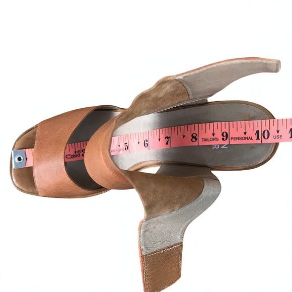 EILEEN FISHER Arts Ankle Cuff Leather Sandals Sz 10 Brown Stylish City Soft NWOB - Picture 11 of 11